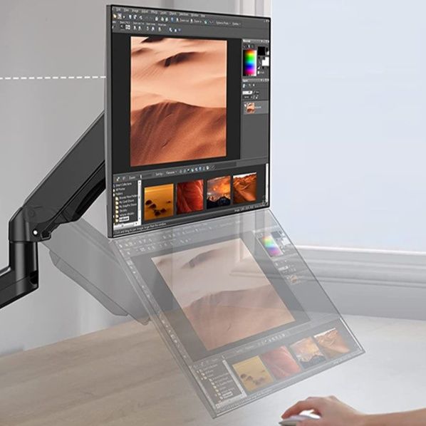 モニターアーム 多関節可動式シングルモニターアーム