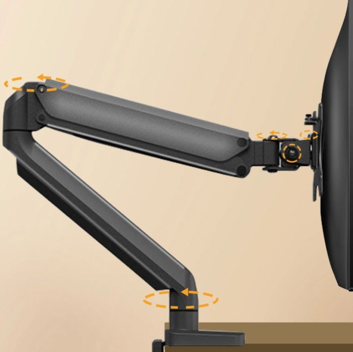 モニターアーム 多関節可動式シングルモニターアーム