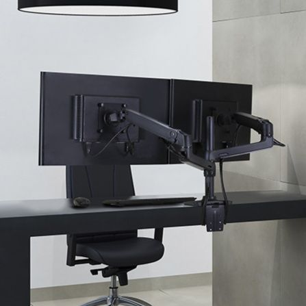 モニターアーム 多関節式二画面対応モニターアーム
