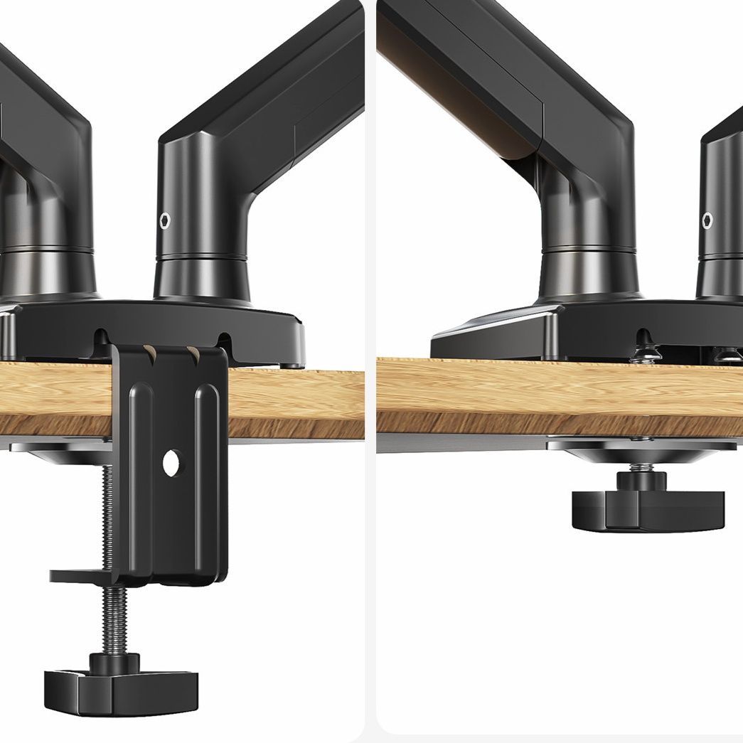 モニターアーム 二画面対応多関節式高さ調整モニターアーム
