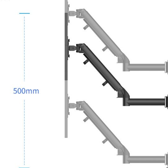 モニターアーム デュアル対応垂直可動式モニターアーム