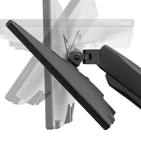 モニターアーム 双関節可動式デュアルディスプレイモニターアーム