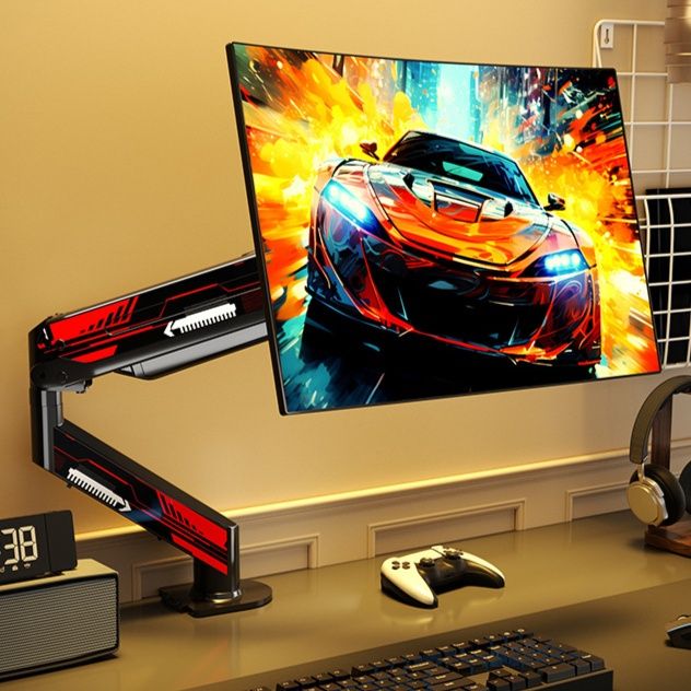 モニターアームデスク eスポーツ用気圧式昇降モニターアーム