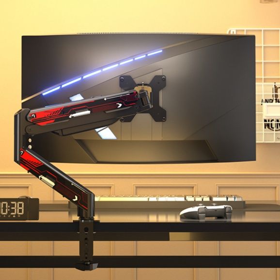 モニターアームデスク eスポーツ用気圧式昇降モニターアーム