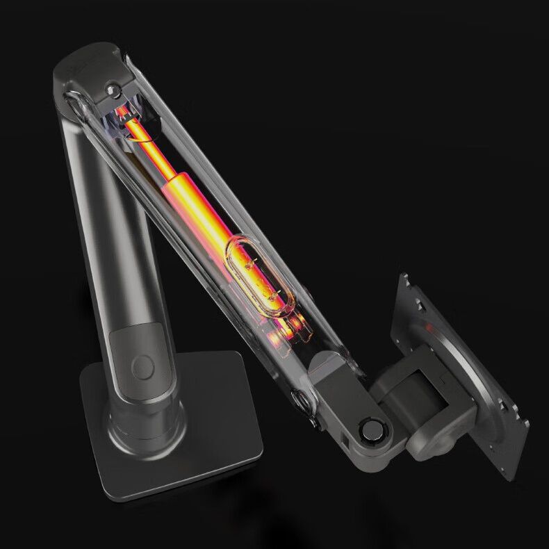 モニターアームデスク 人間工学設計単軸式モニターアーム