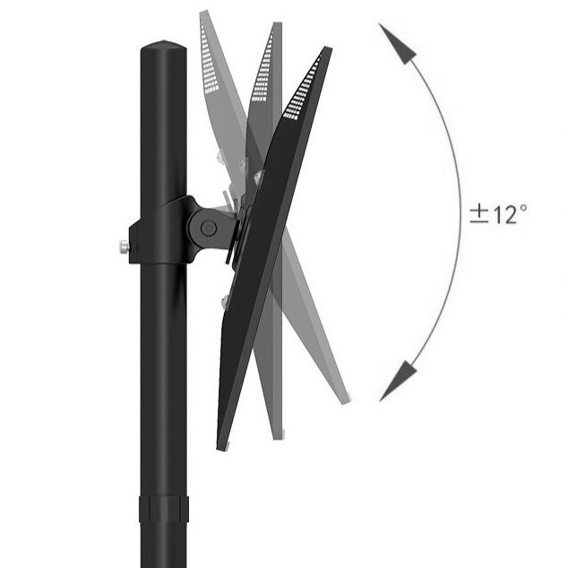 モニターアームデスク 縦横回転対応単軸式自立型モニタースタンド