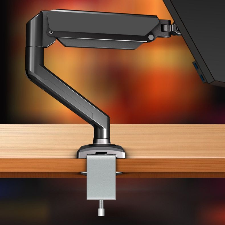 モニターアームデスク 気圧式昇降機能付き単腕型モニターアーム