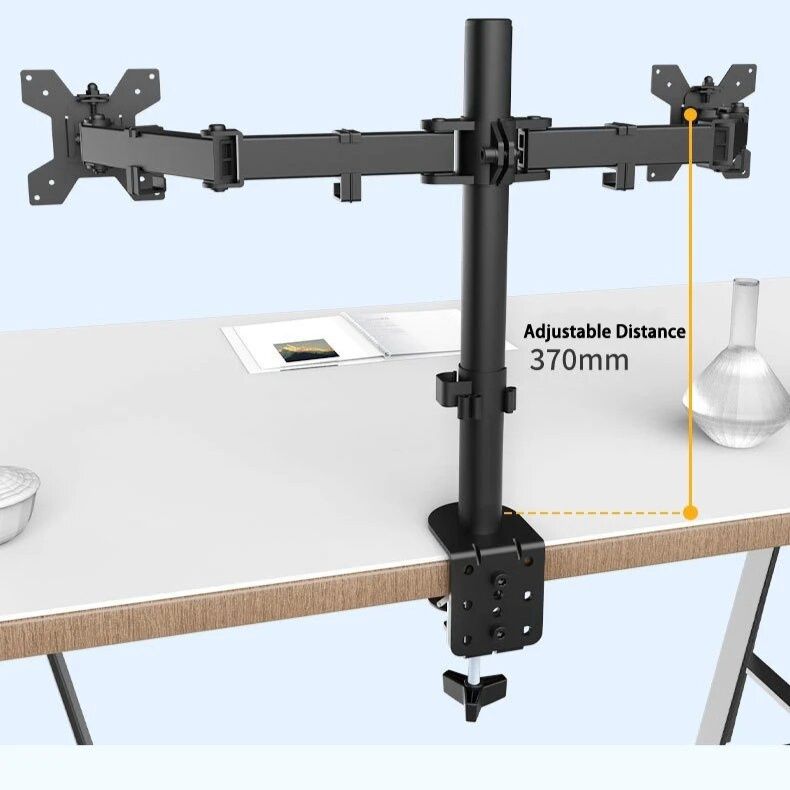 モニターアーム 多軸調節式卓上固定型2画面用