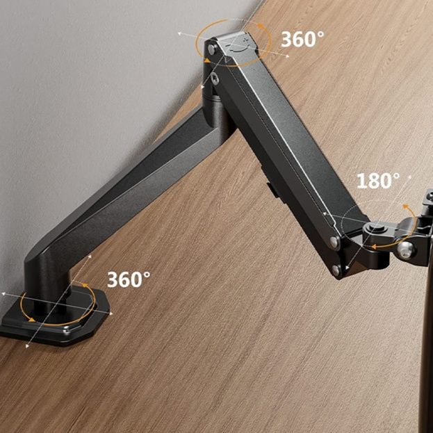 モニターアームデスク 多関節可動式単画面用取付型