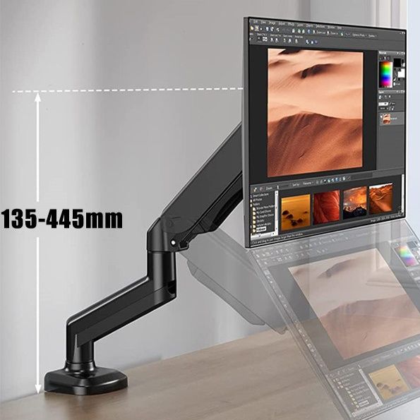 モニターアームデスク 多関節可動式単画面用取付型