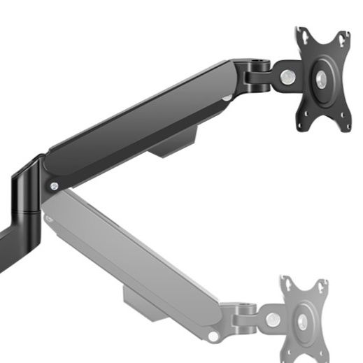 モニターアーム 気圧式昇降機能付き単画面用デスク設置型