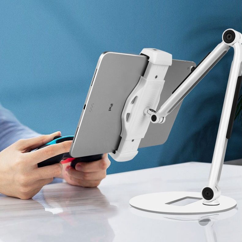 モニターアーム 多機能関節式タブレット端末用置き型スタンド