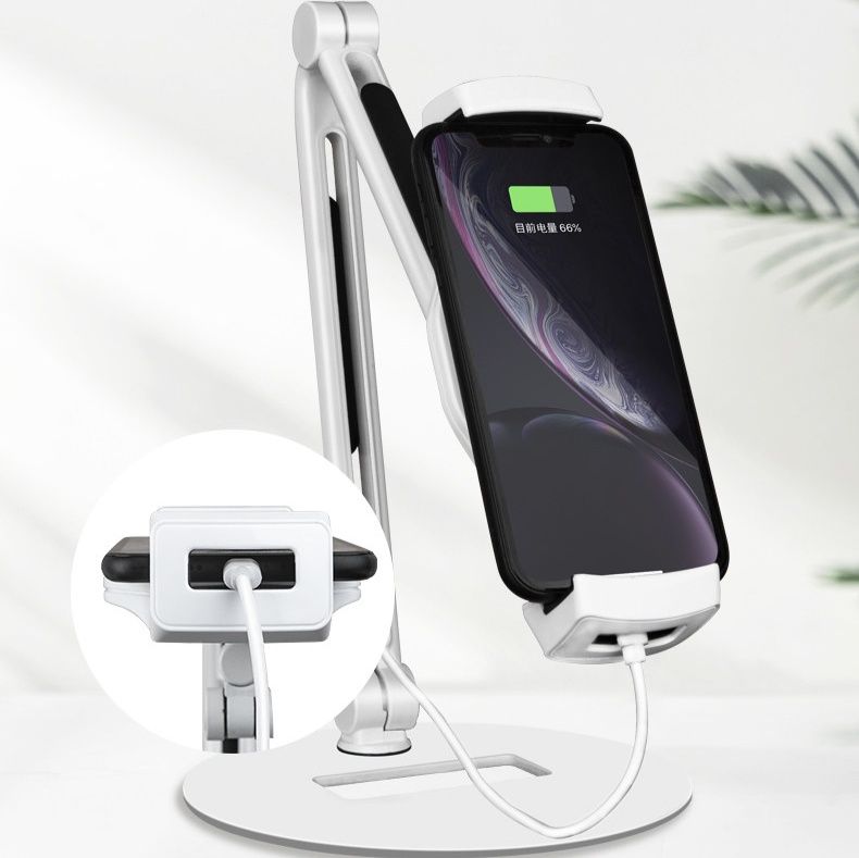 モニターアーム 多機能関節式タブレット端末用置き型スタンド