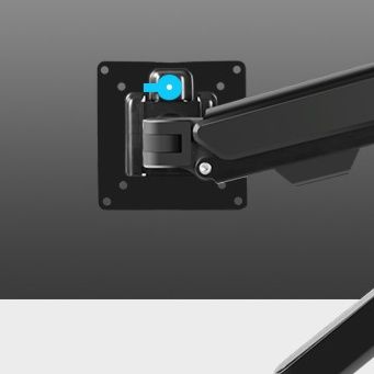 昇降式置き型シングルモニターアームデスク