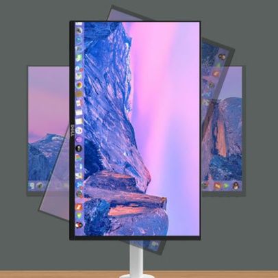  最大8キロ対応 高耐荷重単画面置き型モニタースタンド