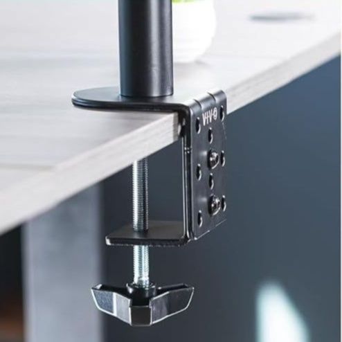 シングルアーム昇降機能付きデスク固定型シングルモニターアーム