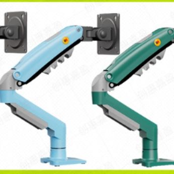 モニターアーム 人体工学ガススプリング式単画面用昇降機能付支柱　デスク