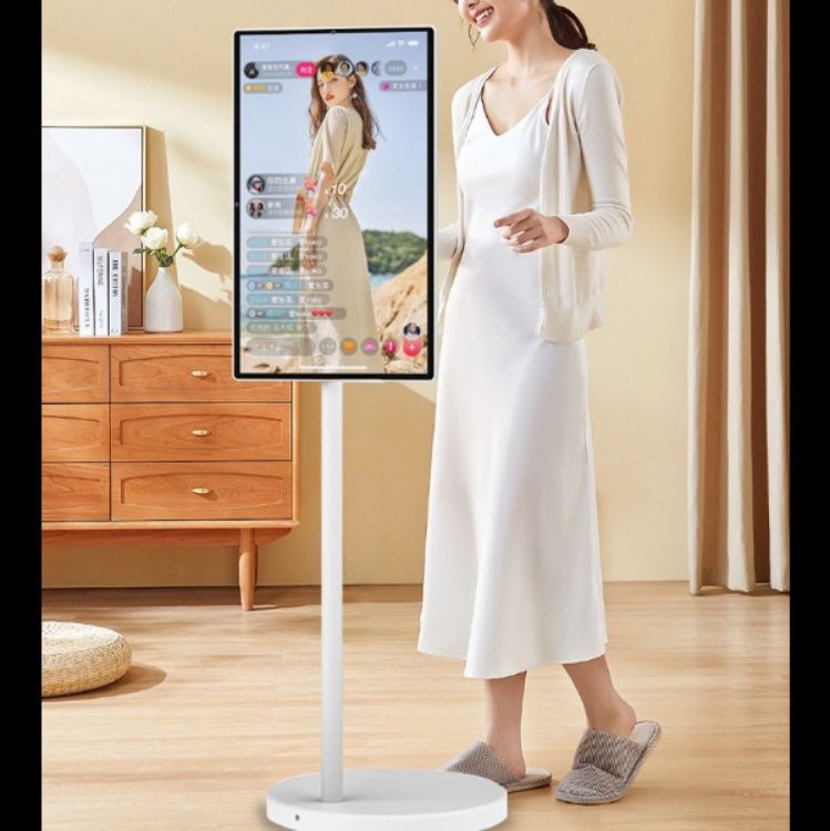 モニターアーム 長い　床置き式縦型画面対応モニターアーム