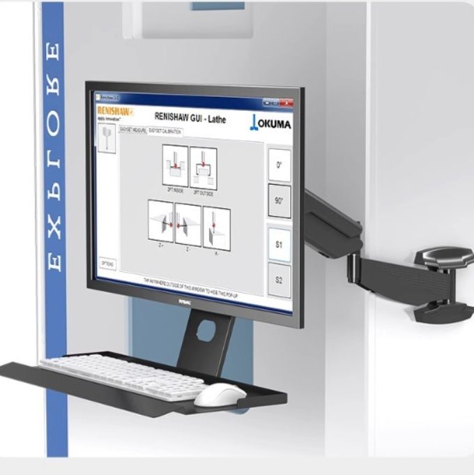 モニターアーム 壁掛け　式昇降機能付きモニターアーム