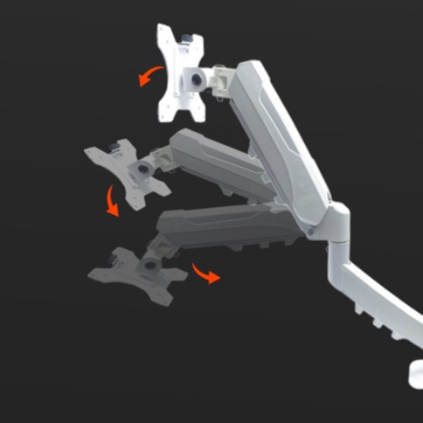 モニターアーム 多関節式角度調整可能 デスク