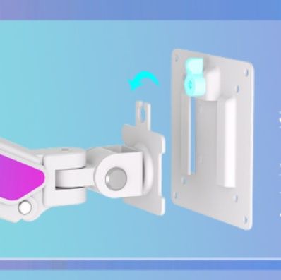 モニターアーム 多関節式画面昇降機能付き　デスク