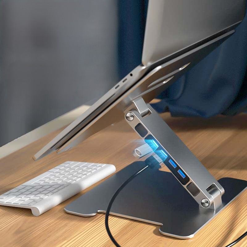 モニターアーム 多機能角度調整式置き型ノートパソコンスタンド
