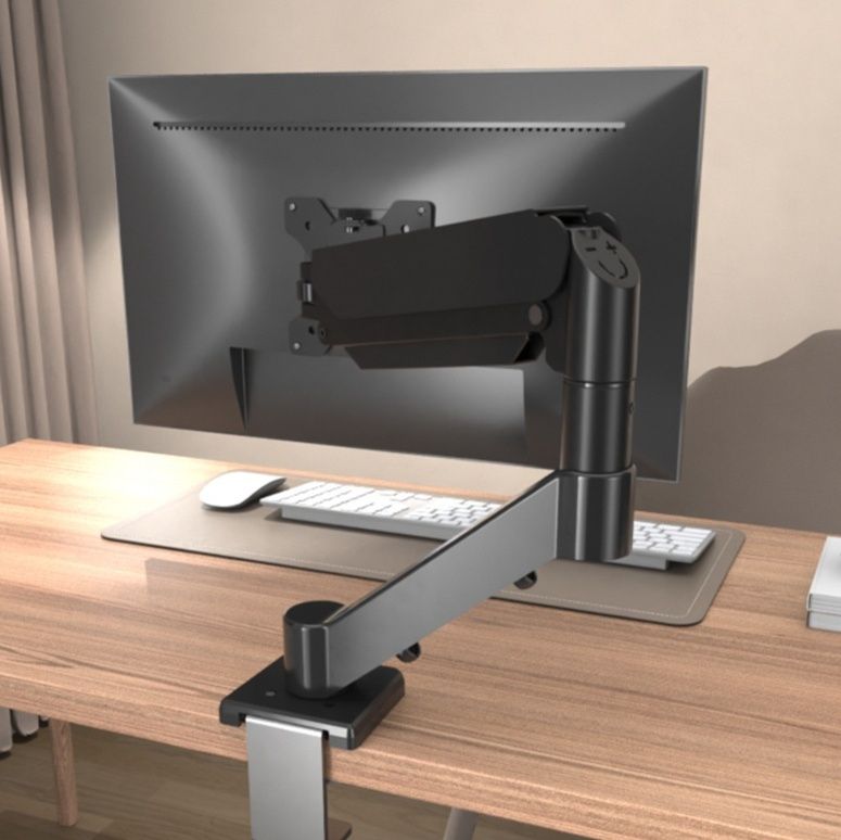 モニターアーム 挟み込み式単体画面用昇降機能付モニターアーム
