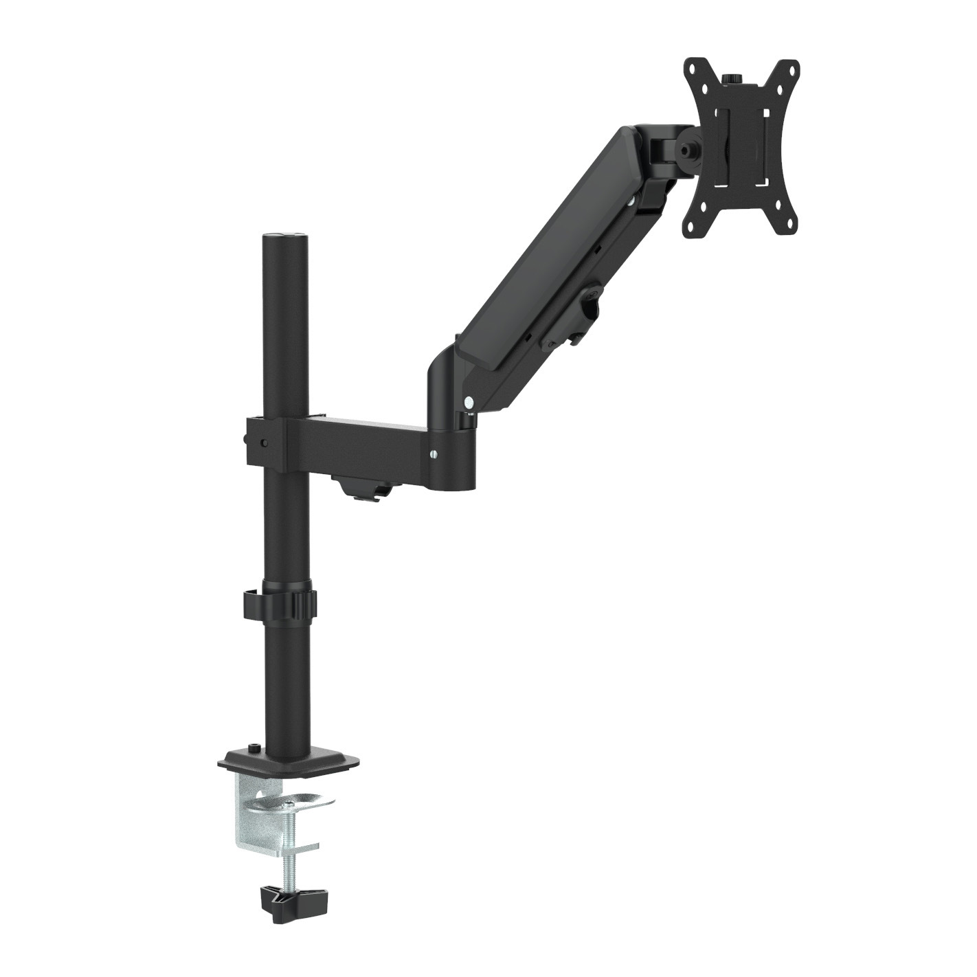 多関節式昇降機能付きデスク取付型シングルモニターアーム