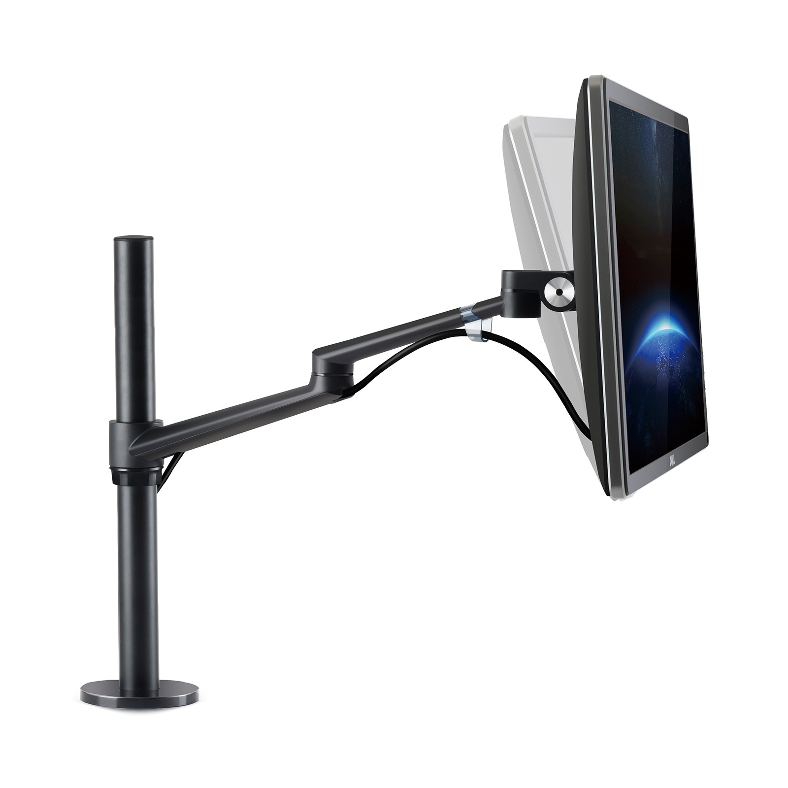 モニターアームデスク 多機能型ノートパソコン用昇降式回転台座