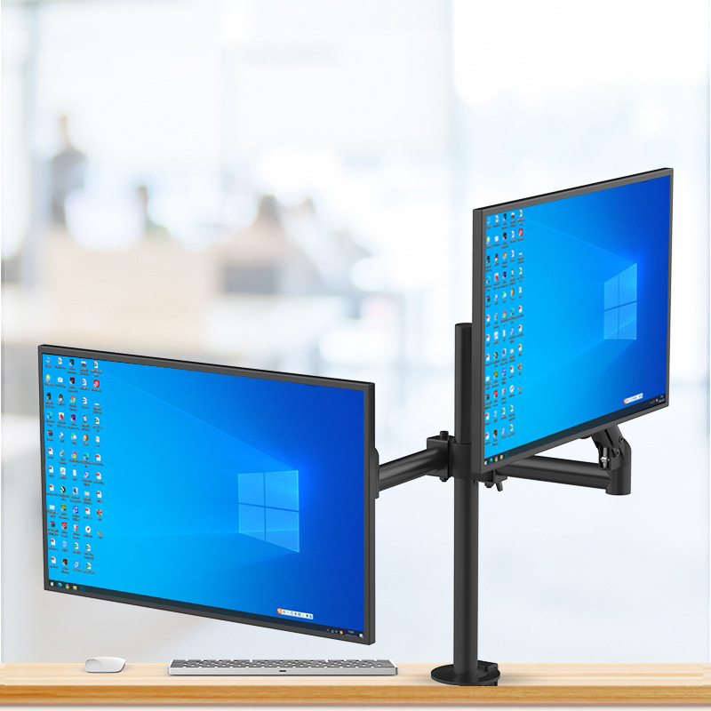 モニターアーム デュアル対応垂直可動式モニターアーム