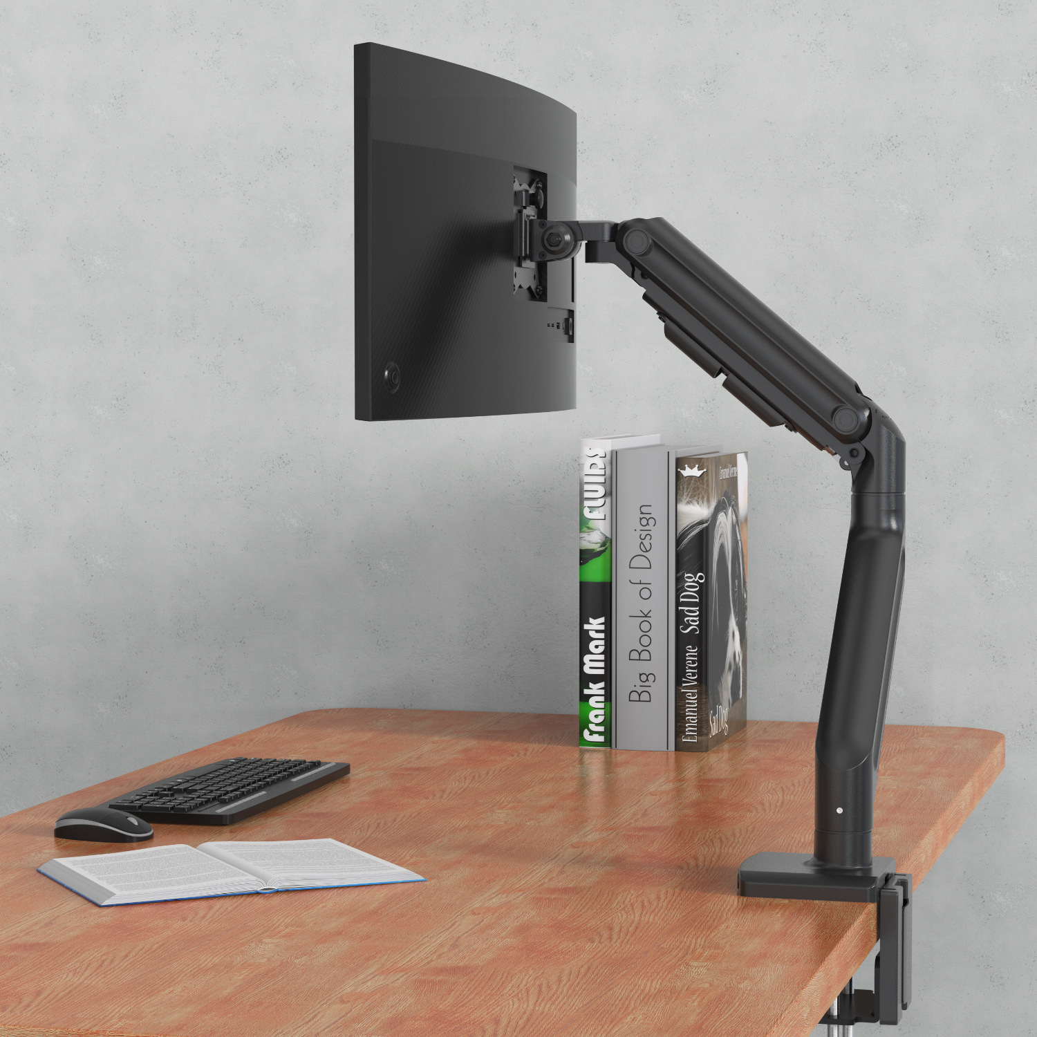 モニターアーム 多関節式机上固定型