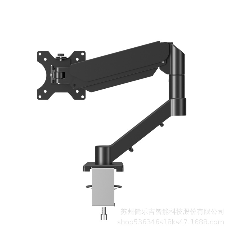 モニターアーム 単軸式昇降機能付きモニターアーム固定　デスク