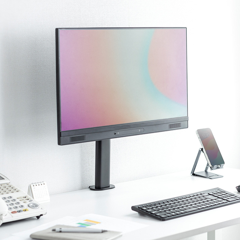 モニターアーム 単軸回転式クランプ固定型モニタースタンド