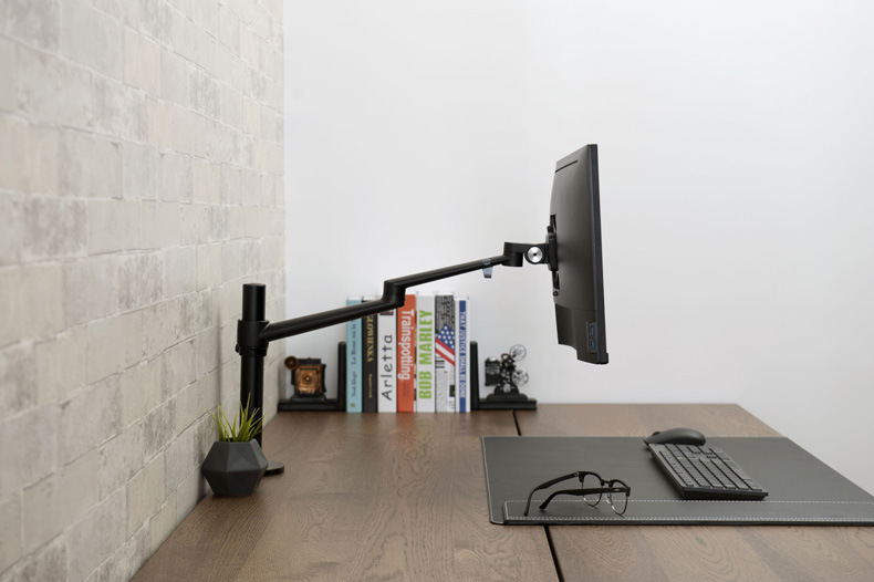 モニターアームデスク 多機能型ノートパソコン用昇降式回転台座