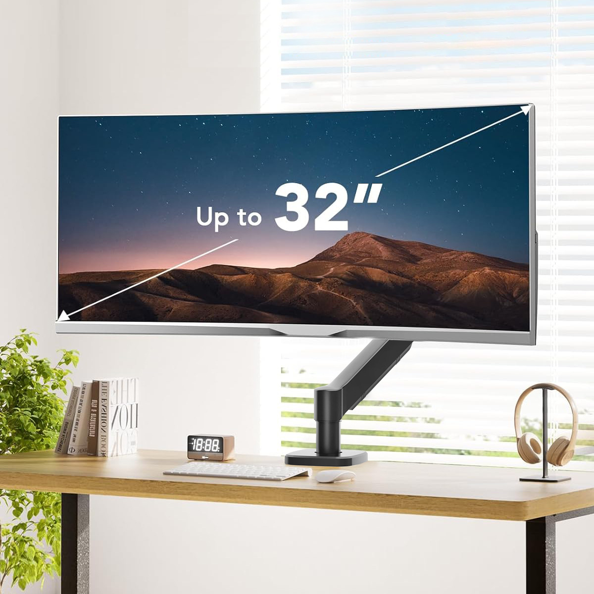 モニターアーム 多関節式昇降回転型液晶画面支持台　デスク