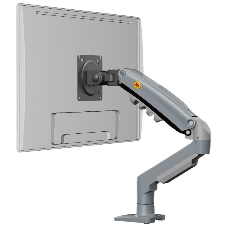 モニターアーム 人体工学ガススプリング式単画面用昇降機能付支柱　デスク