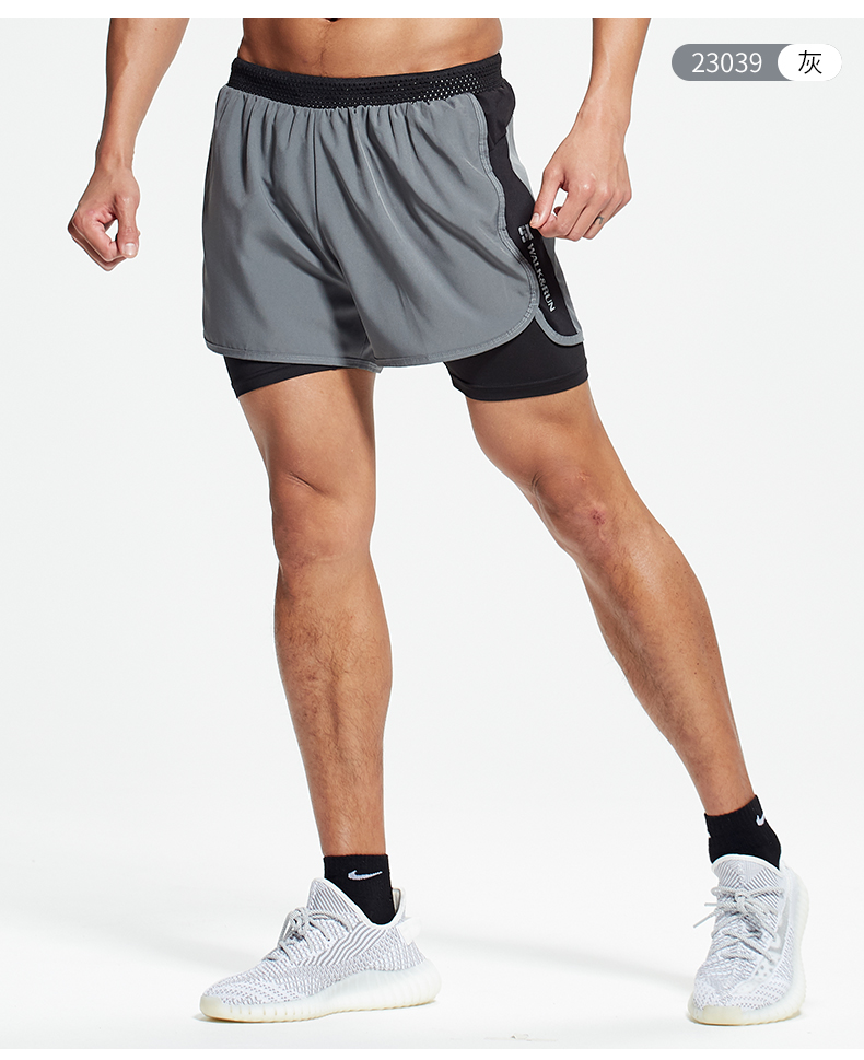 スポーツパンツ 二重構造快適ランニングショート