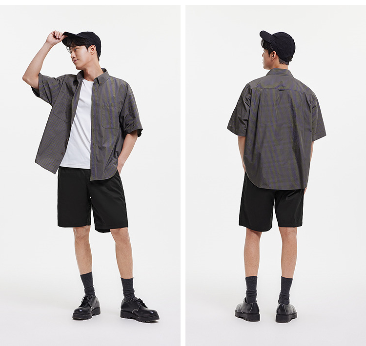 スポーツパンツ シンプル機能性ハーフ丈ショート