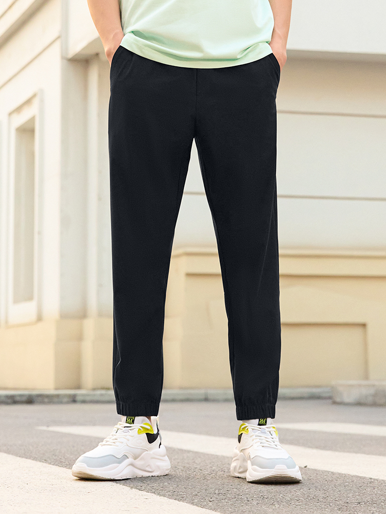 スポーツパンツ 裾絞りアクティブロングパンツ