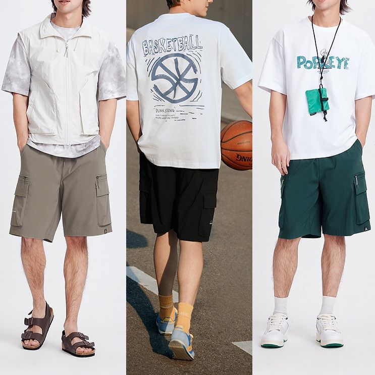 スポーツパンツ アクティブ機能性カーゴショート
