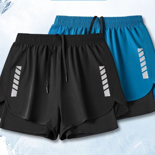 スポーツパンツ 二重構造クールランニングショート