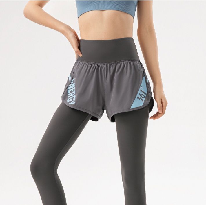 スポーツパンツ 動きやすい二層構造ショートパンツ