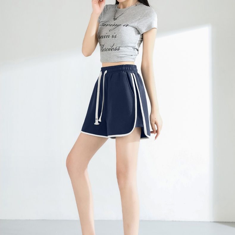 スポーツパンツ なめらか素材 ゆったりショート