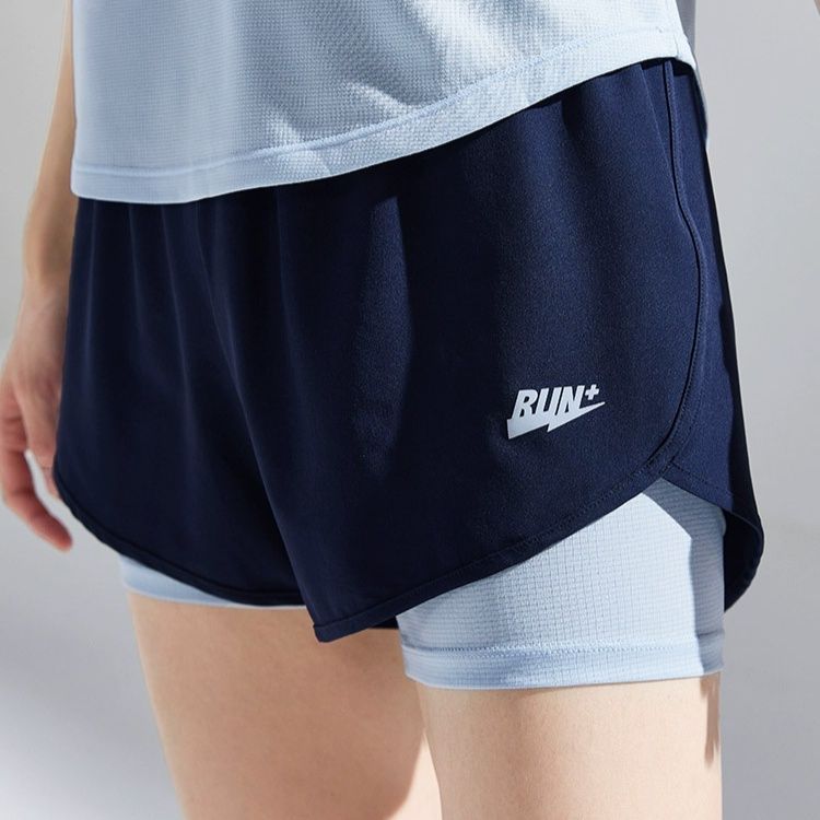 スポーツパンツ 二重構造 速乾ショートパンツ