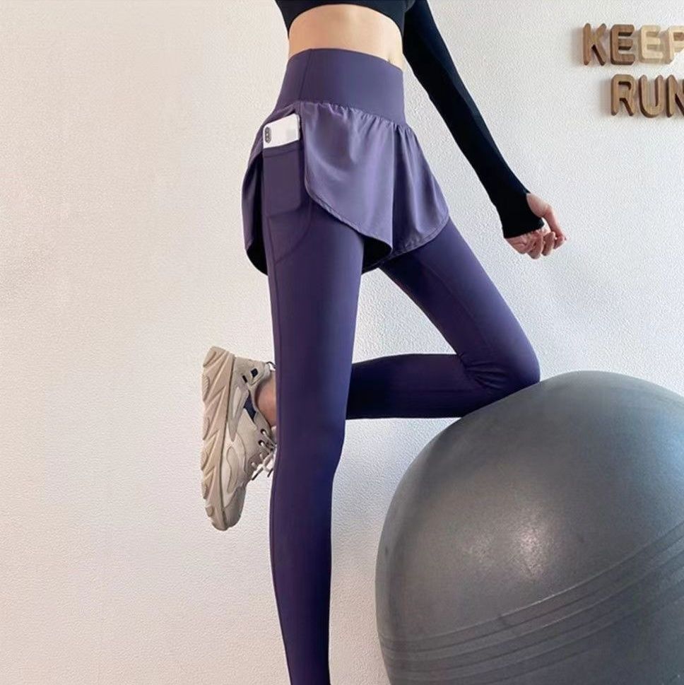 スポーツパンツ 二層式ランニングショートパンツ