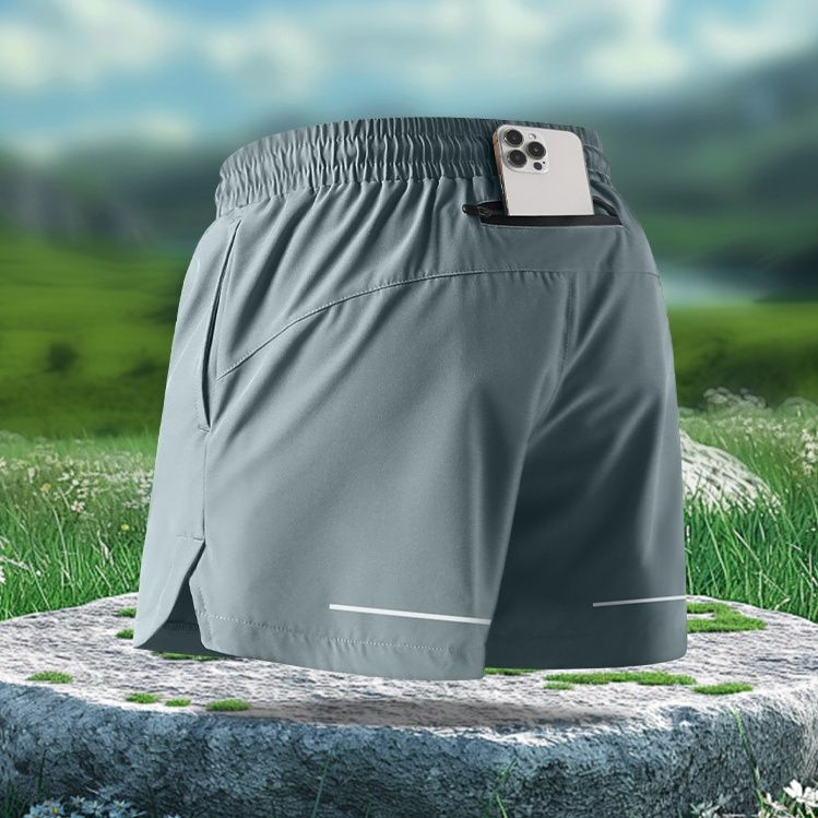スポーツパンツ 携帯収納ポケット付きアクティブショート