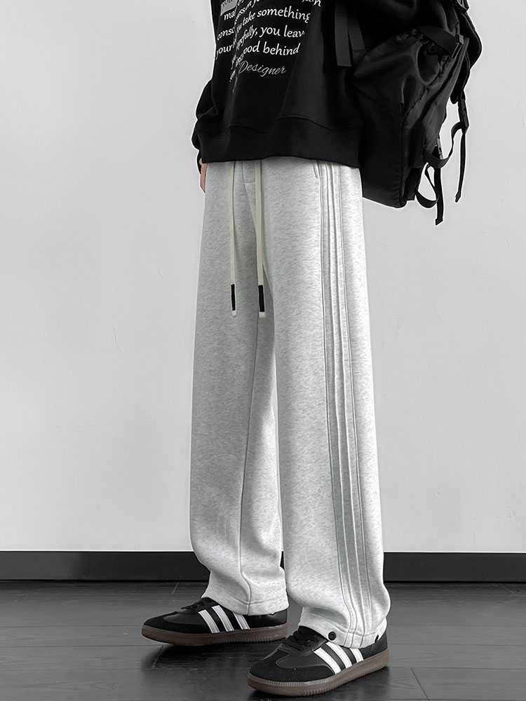 ロングパンツ ゆったりシルエット リラックススポーツパンツ