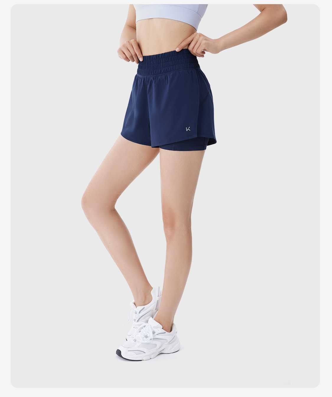スポーツパンツ スポーツパンツ 二重構造軽量ランニングショート