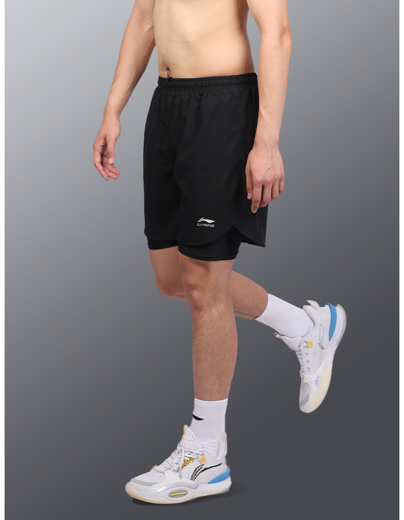 スポーツパンツ 二層構造アクティブショート