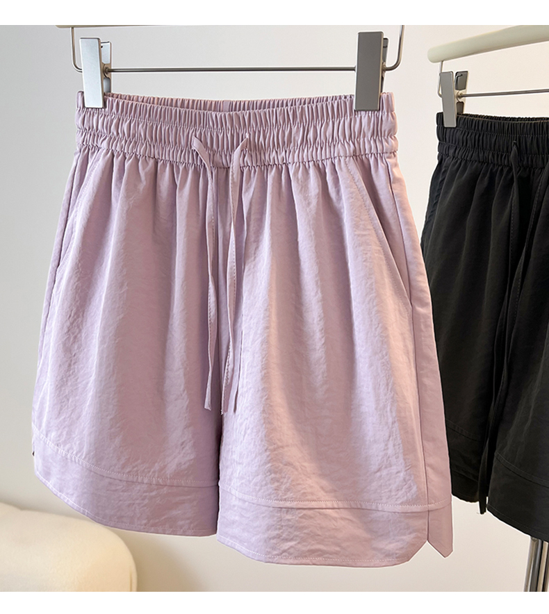 スポーツパンツ シンプル快適ショート丈パンツ